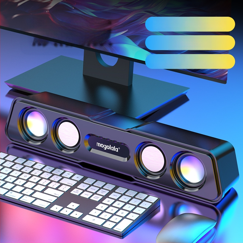 Számítógép hangszórók Q3, 2.1 csatornás, 5W, USB/3,5 mm/Bluetooth 4.0, 40 Hz–20 kHz, SNR ≥75 dB