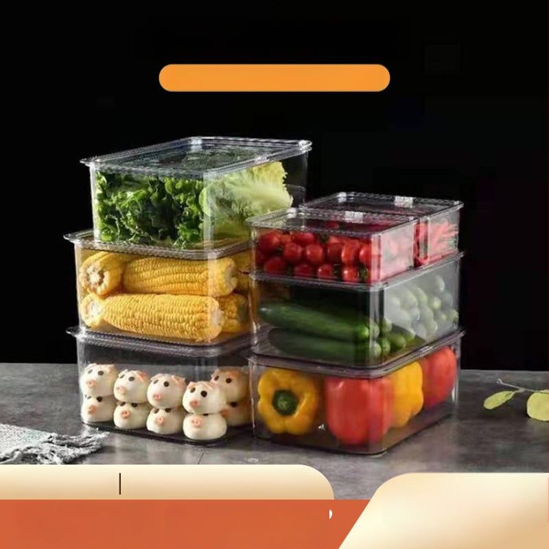 Κουτί φαγητού για συντήρηση, διαφανές PET, με καπάκι σφράγισης