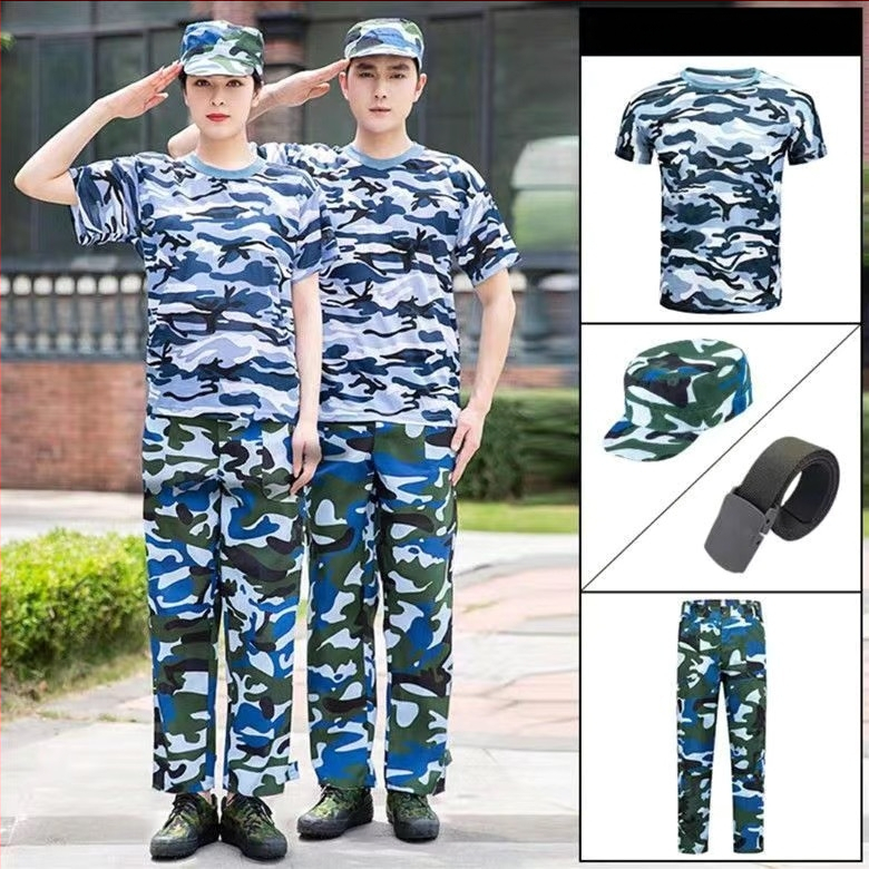 Σετ ενδυμάτων καμουφλάζ για εργασία – unisex, αναπνεύσιμο μείγμα συνθετικών ινών, καμουφλάζ, κατάλληλο για άνοιξη, καλοκαίρι και φθινόπωρο