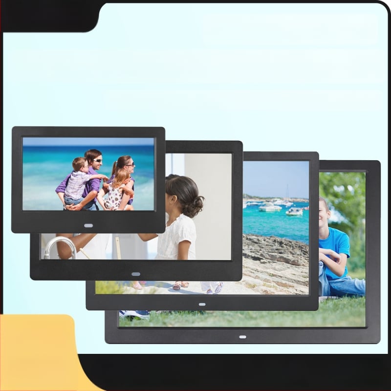 Reklám célú digitális fotókeret – 1024×600, HD LED LCD, lejátszik zenét és videót, SD/USB/TF támogatott, 16:9