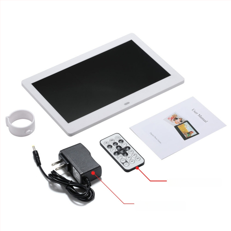 Reklám célú digitális fotókeret – 1024×600, HD LED LCD, lejátszik zenét és videót, SD/USB/TF támogatott, 16:9