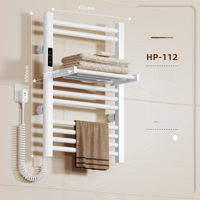 Összecsukható elektromos törölközőtartó (teljes fűtés, szénszálas fűtés, intelligens időzítés, mobilalkalmazásos távirányítás, szárítás és párátlanítás)