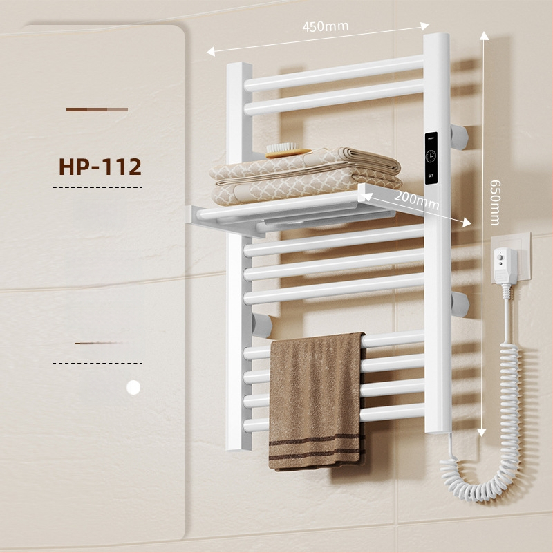 Összecsukható elektromos törölközőtartó (teljes fűtés, szénszálas fűtés, intelligens időzítés, mobilalkalmazásos távirányítás, szárítás és párátlanítás)
