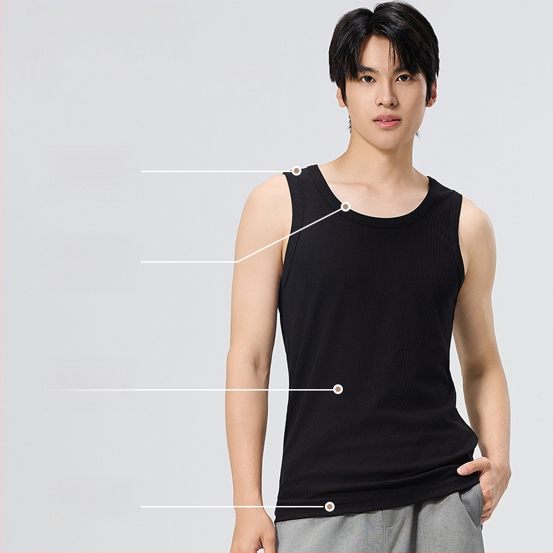 Bordás kötésű ujjatlan felső — Modal-viszkóz keverék (90–95%), Vastag anyag 251–300 g/m², Kerek nyakú (Tavasz 2025)