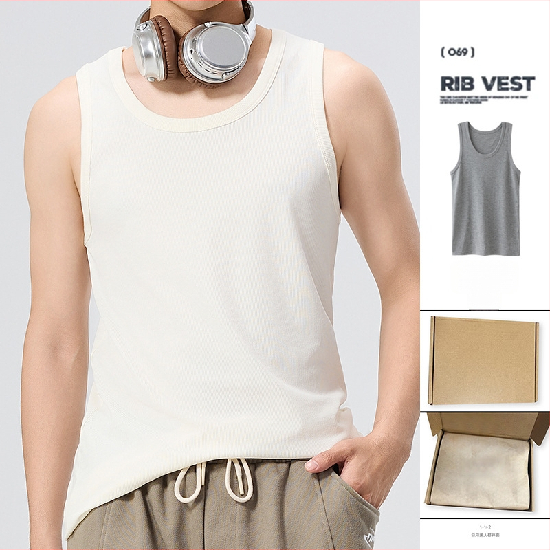 Bordás kötésű ujjatlan felső — Modal-viszkóz keverék (90–95%), Vastag anyag 251–300 g/m², Kerek nyakú (Tavasz 2025)