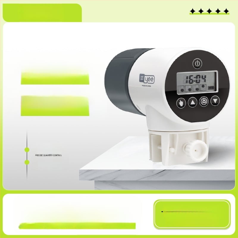 yee automata haltáp etető időzítővel, műanyag burkolat, nagy kapacitású akváriumhoz koi és aranyhalak számára