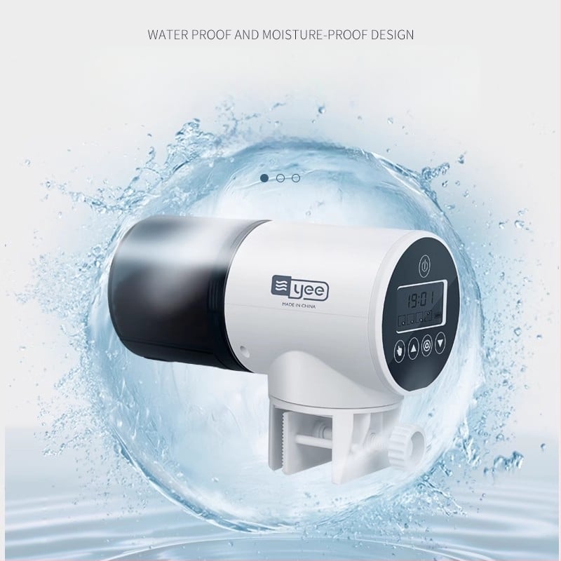 yee automata haltáp etető időzítővel, műanyag burkolat, nagy kapacitású akváriumhoz koi és aranyhalak számára