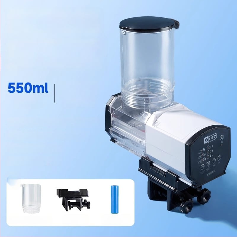 yee automata haltáp etető időzítővel, műanyag burkolat, nagy kapacitású akváriumhoz koi és aranyhalak számára