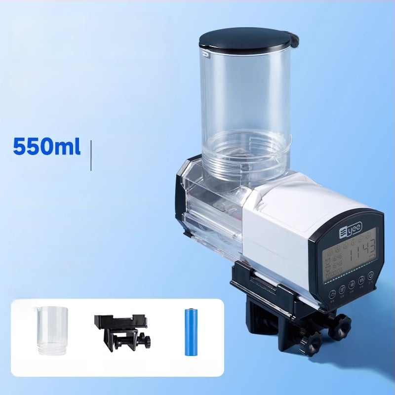 yee automata haltáp etető időzítővel, műanyag burkolat, nagy kapacitású akváriumhoz koi és aranyhalak számára