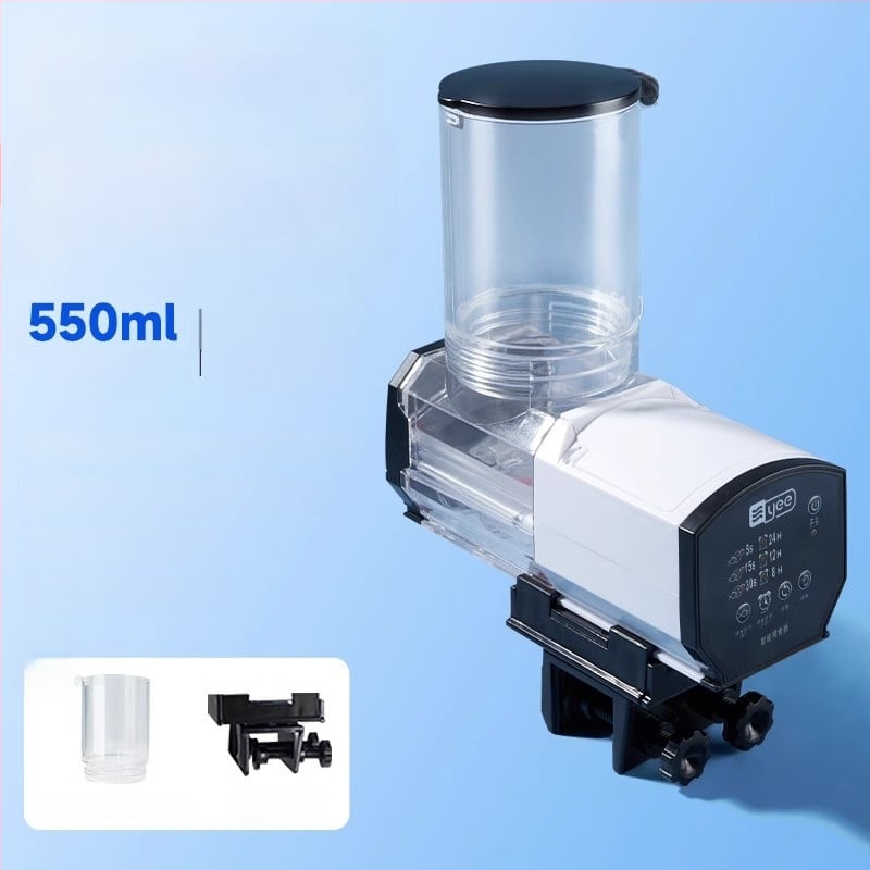 yee automata haltáp etető időzítővel, műanyag burkolat, nagy kapacitású akváriumhoz koi és aranyhalak számára