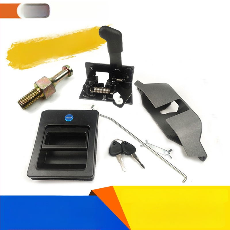 Κλειδαριά καμπίνας εκσκαφέα Volvo για EC210B/240B/290B/360B με εσωτερική και εξωτερική λαβή, ανοξείδωτο ατσάλι