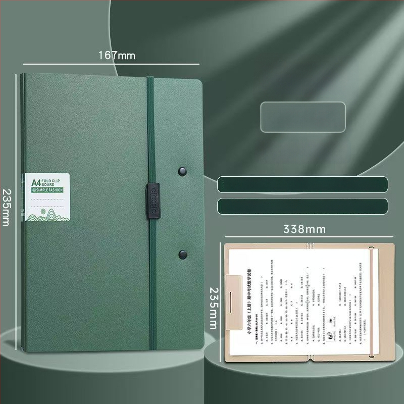 Műanyagból készült, egy klipezzel ellátott dokumentumtartó, függőleges elrendezésű, hátsó szélesség kb. 167 mm