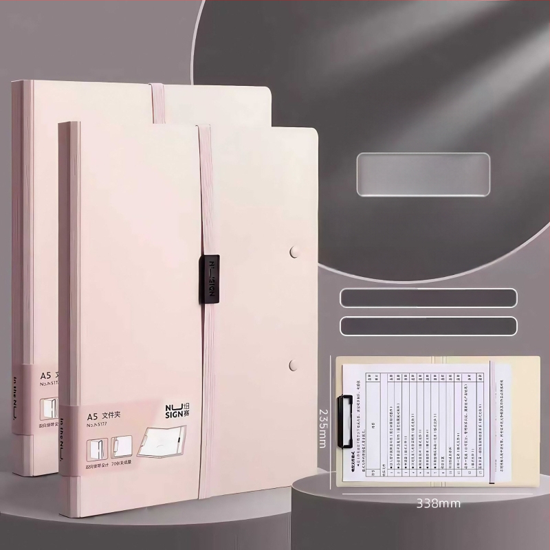 Műanyagból készült, egy klipezzel ellátott dokumentumtartó, függőleges elrendezésű, hátsó szélesség kb. 167 mm