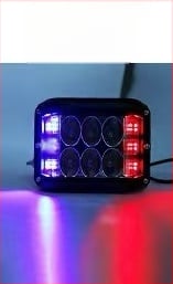 Három oldalú LED munka lámpa autókhoz - 36W, 3000lm, 9-36V, alumínium