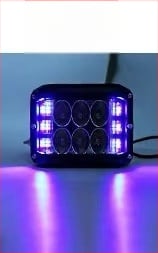 Három oldalú LED munka lámpa autókhoz - 36W, 3000lm, 9-36V, alumínium