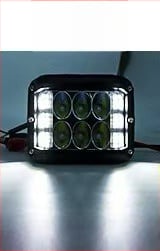 Három oldalú LED munka lámpa autókhoz - 36W, 3000lm, 9-36V, alumínium