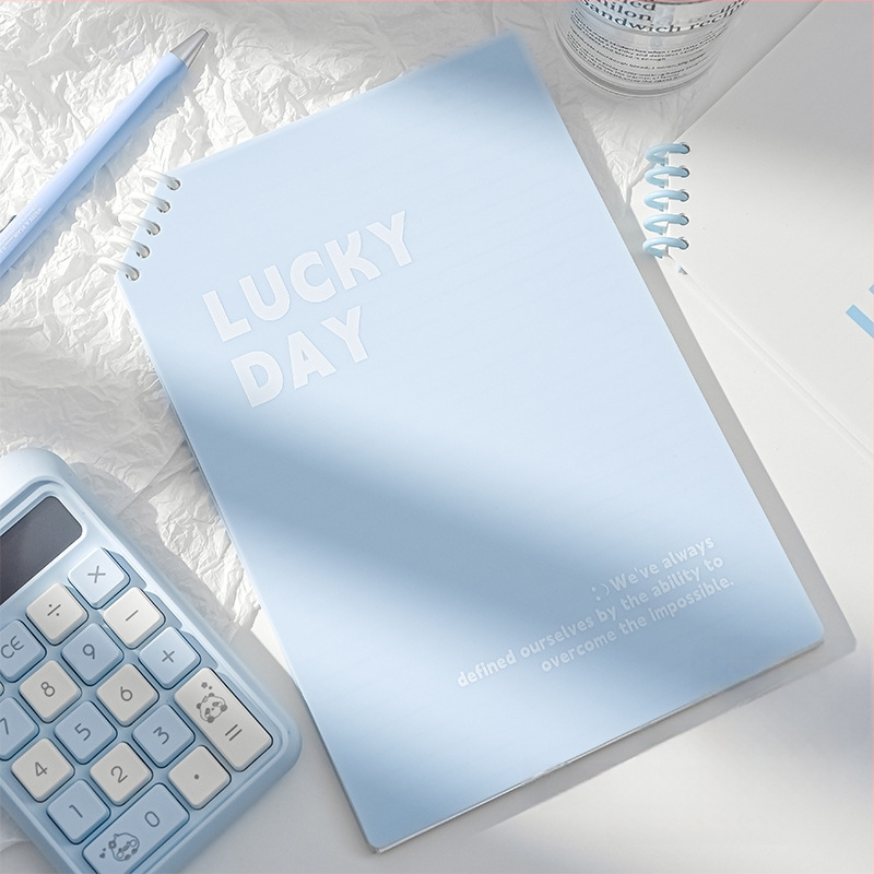 Caiet PP cu colțuri tăiate, foi detașabile, 120 pagini, hârtie 40 g