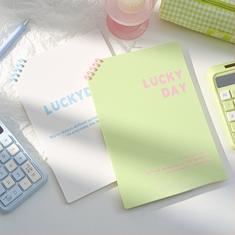 Caiet PP cu colțuri tăiate, foi detașabile, 120 pagini, hârtie 40 g