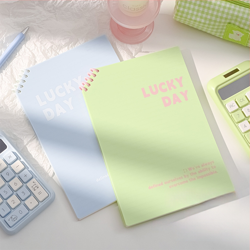 Caiet PP cu colțuri tăiate, foi detașabile, 120 pagini, hârtie 40 g