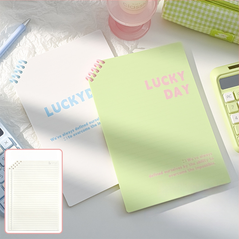 Caiet PP cu colțuri tăiate, foi detașabile, 120 pagini, hârtie 40 g