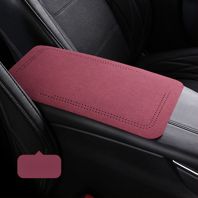 Semiš podložak za središnji pretinac automobila, zaštitni jastuk za lakat, univerzalno za sve sezone, unutarnji auto dodatak, veličina 19×32 cm