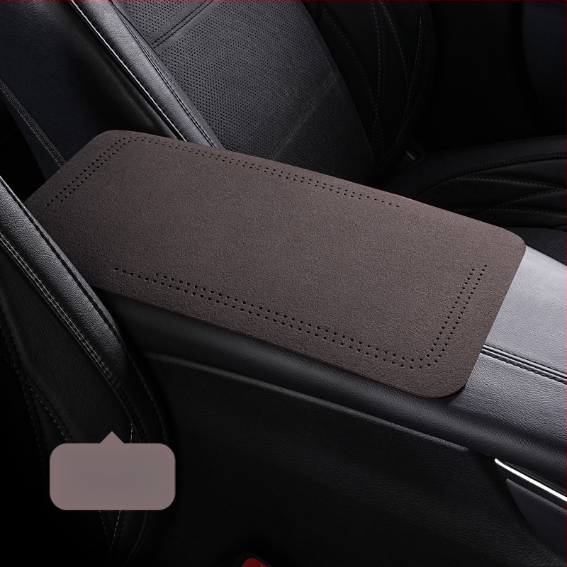 Semiš podložak za središnji pretinac automobila, zaštitni jastuk za lakat, univerzalno za sve sezone, unutarnji auto dodatak, veličina 19×32 cm