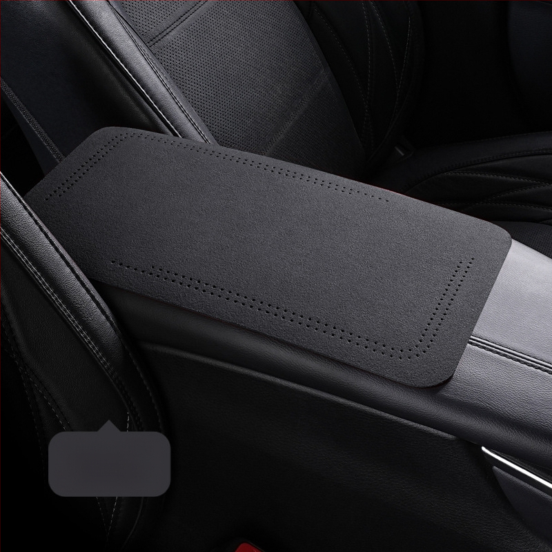Semiš podložak za središnji pretinac automobila, zaštitni jastuk za lakat, univerzalno za sve sezone, unutarnji auto dodatak, veličina 19×32 cm