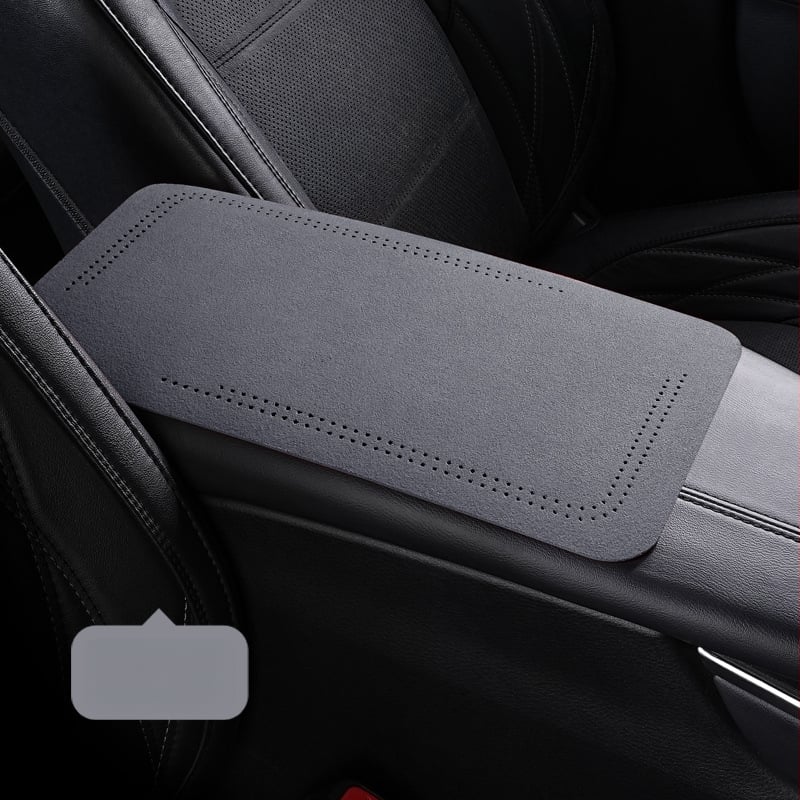 Semiš podložak za središnji pretinac automobila, zaštitni jastuk za lakat, univerzalno za sve sezone, unutarnji auto dodatak, veličina 19×32 cm