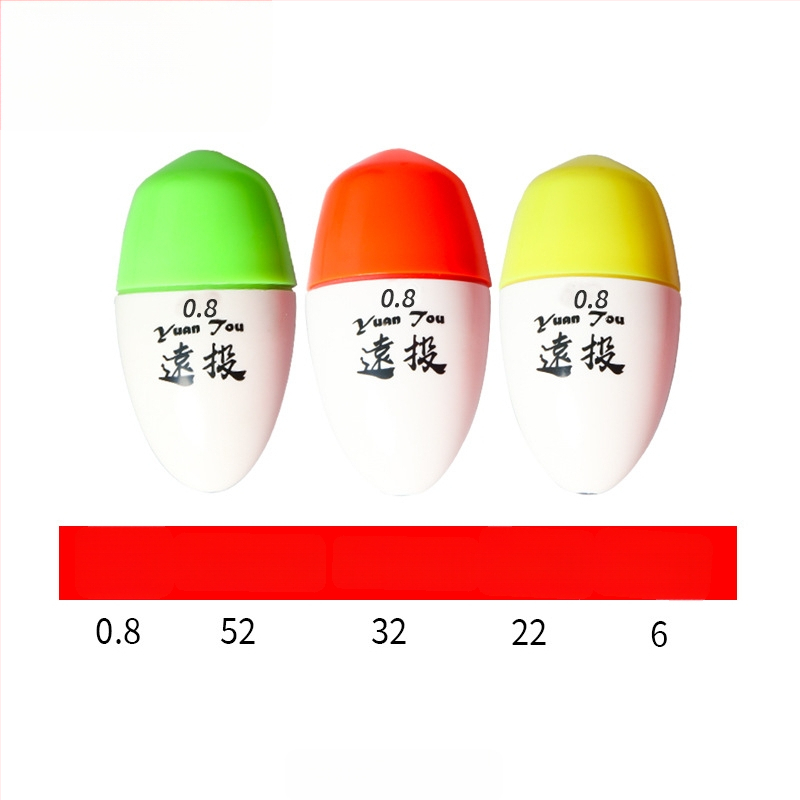 Plutitor de pescuit din plastic pentru aruncări lungi în pescuitul maritim, luminescent