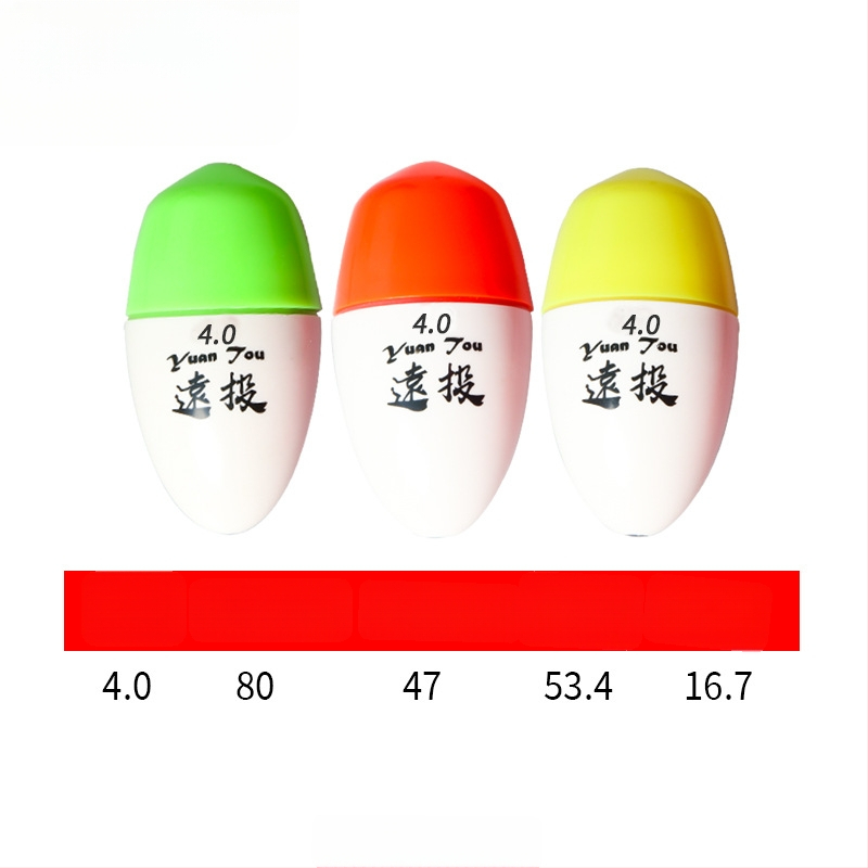 Plutitor de pescuit din plastic pentru aruncări lungi în pescuitul maritim, luminescent