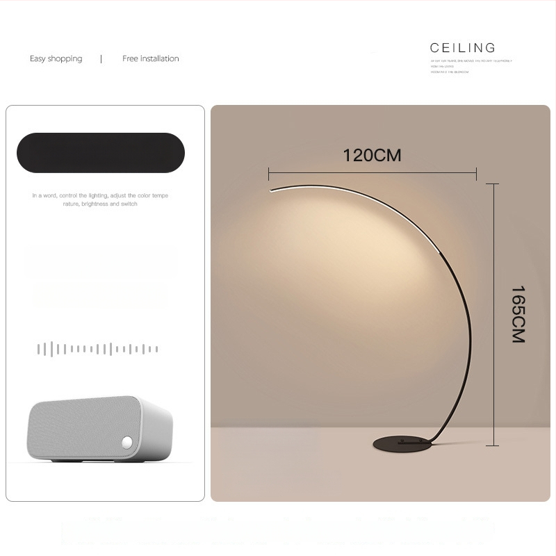 Padlólámpa LED világítással, skandináv stílus, vasból készült lámpaernyő, megvilágítási terület 10–15 m², 220V