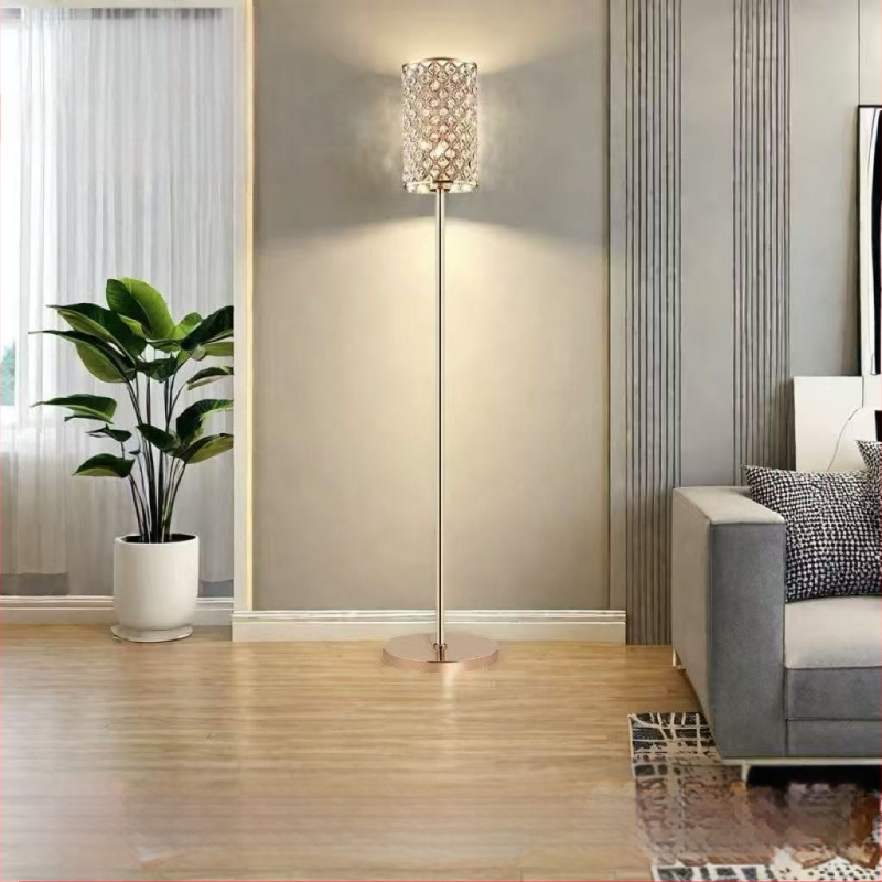 Padlólámpa LED-del, kristály árnyékolóval, vas testtel, 110V, 5–10㎡ megvilágítás