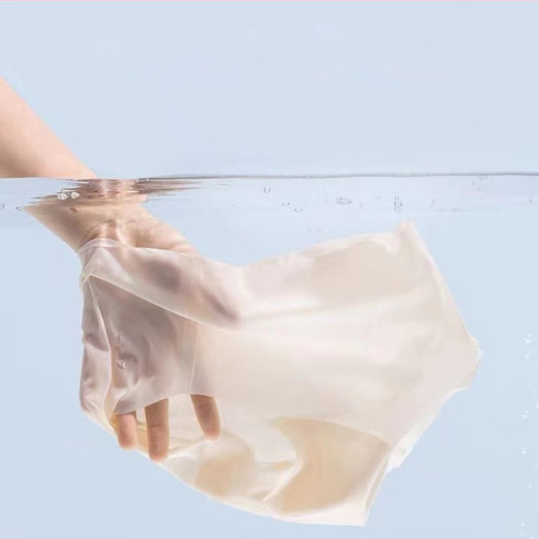 7-komadna kolekcija tankih ženskih gaćica od ice silk tkanine, bezšivne, udobne sa srednjim strukom, antibakterijske, prozračne