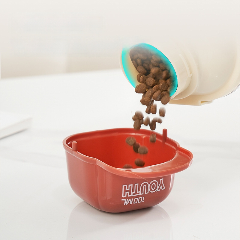 Δοχείο Αποθήκευσης Τροφίμων Κατοικίδιων — σφραγισμένο, αδιάβροχο, πλαστικό, 1600 ml, για γάτες και σκύλους