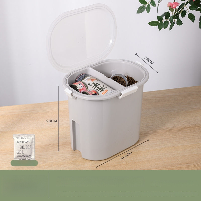 Κοντέινερ αποθήκευσης τροφής γάτας και σκύλων – Μεγάλη χωρητικότητα, σφραγισμένο, ανθεκτικό στην υγρασία, Υλικό: ίνα