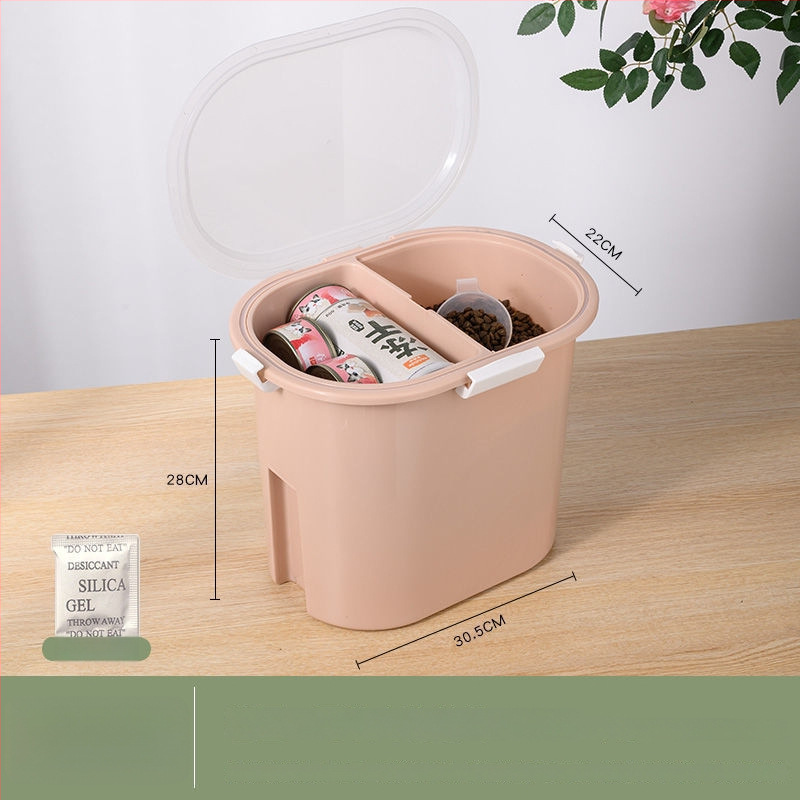 Κοντέινερ αποθήκευσης τροφής γάτας και σκύλων – Μεγάλη χωρητικότητα, σφραγισμένο, ανθεκτικό στην υγρασία, Υλικό: ίνα