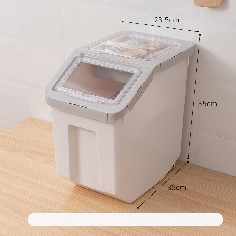 Κοντέινερ αποθήκευσης τροφής γάτας και σκύλων – Μεγάλη χωρητικότητα, σφραγισμένο, ανθεκτικό στην υγρασία, Υλικό: ίνα