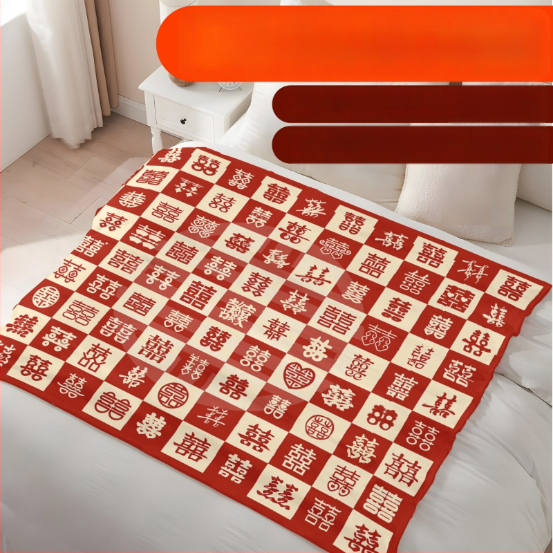 Vastagított flanel takaró, esküvői stílus, 230–300 gsm, testreszabható dizájn