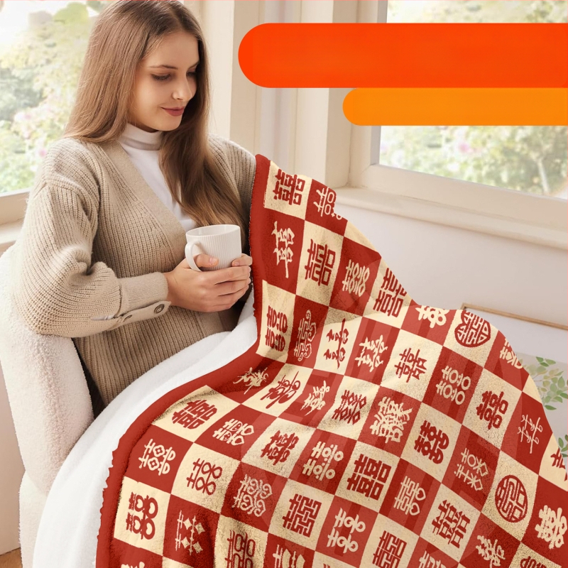 Vastagított flanel takaró, esküvői stílus, 230–300 gsm, testreszabható dizájn