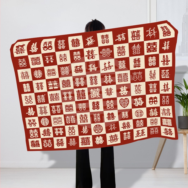 Vastagított flanel takaró, esküvői stílus, 230–300 gsm, testreszabható dizájn