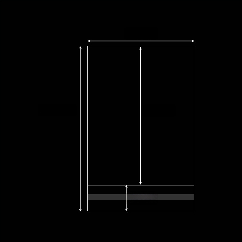 Pungă transparentă de plastic pentru ambalare, autoadezivă, material îngroșat pentru ambalarea cadourilor, imprimare logo, material nou — Qinyun packaging