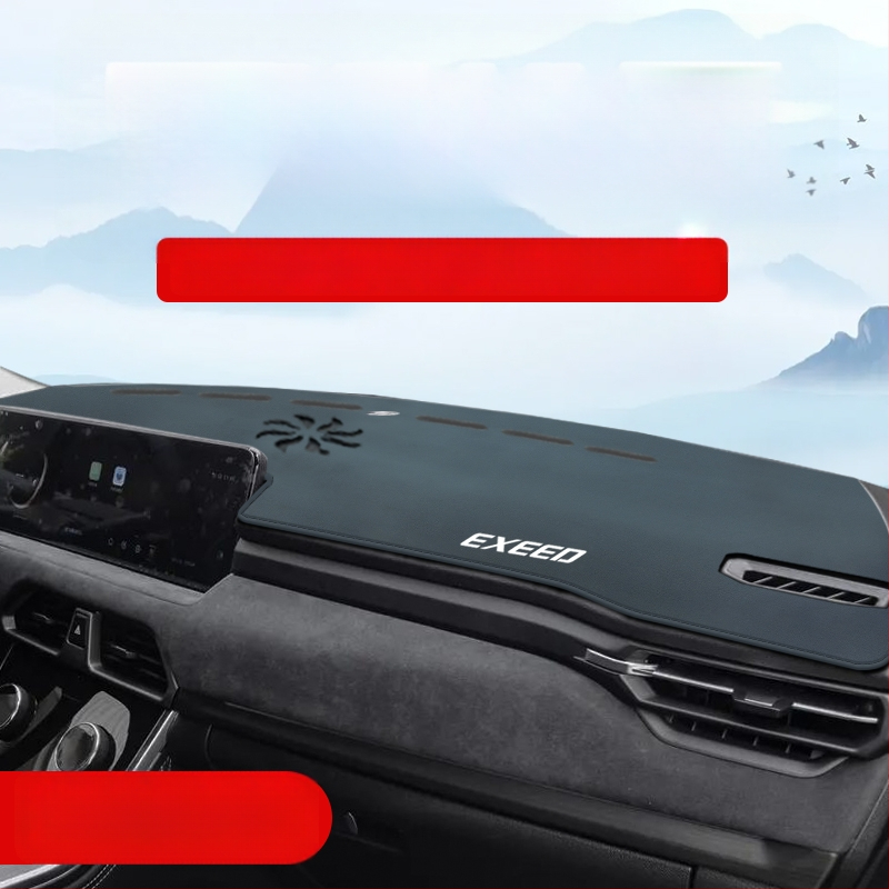 Pad decor interior din piele pentru consola centrală și bord, protecție solară • Material: Piele • Personalizare: Nu • Brand: Altul