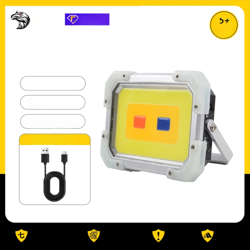 Φωτιστικό LED για κάμπινγκ, επαναφορτιζόμενο 5V, 12W/18W, διακόπτης πατήματος