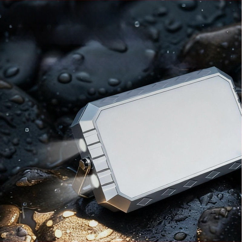 LED φως εργασίας για κάμπινγκ με ασύρματη φόρτιση, μαγνητικό φορητό φωτιστικό υψηλής φωτεινότητας, 5W, μπαταρία 3.7V