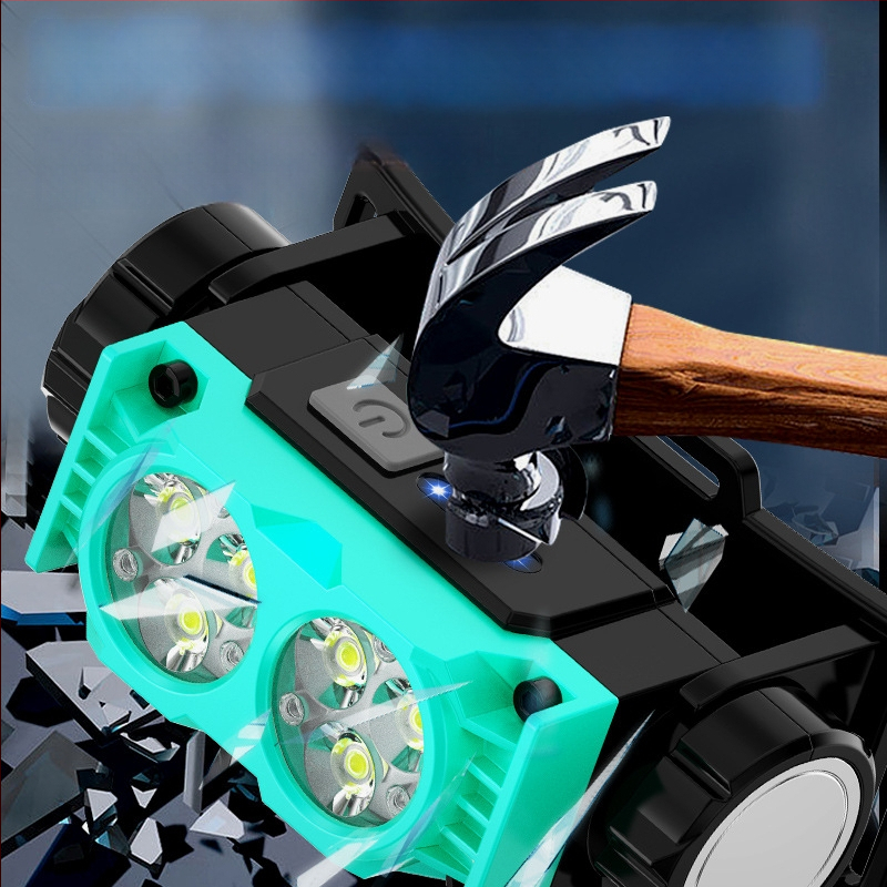 Челна лампа с магнитно закрепване за къмпинг и нощен риболов, LED светлина, вградена батерия 1200 мАч, мощност 10 W, обхват 100–200 м, водоустойчива
