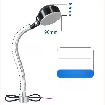 LED Φωτιστικό Εργασίας για Μηχανουργικές Εργασίες, 10W, 220V/36V, με Ισχυρή Μαγνητική Βάση και Μακρύ Βραχίονα, για CNC Τόρνο και Φρέζα