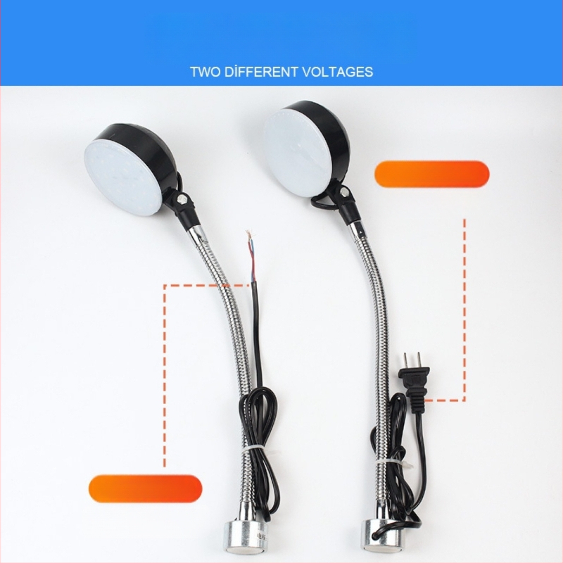 LED Φωτιστικό Εργασίας για Μηχανουργικές Εργασίες, 10W, 220V/36V, με Ισχυρή Μαγνητική Βάση και Μακρύ Βραχίονα, για CNC Τόρνο και Φρέζα