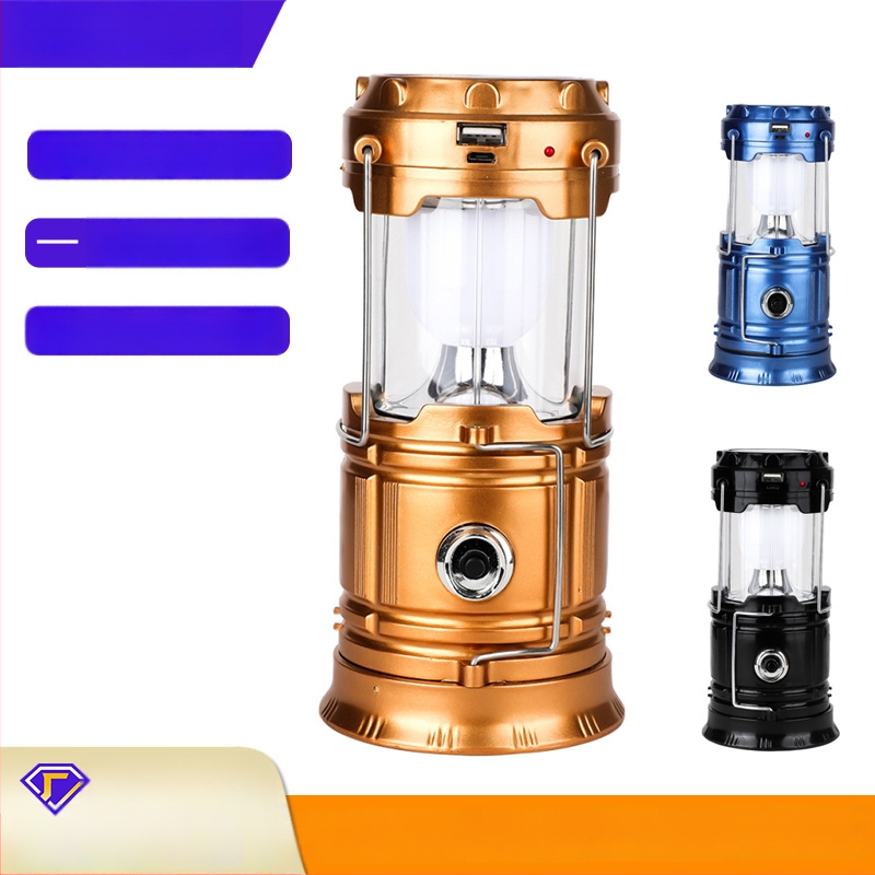 Φανάρι κάμπινγκ LED, επαναφορτιζόμενο, 6V, 10W