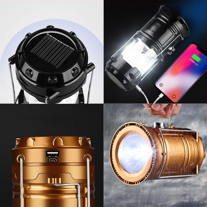 Φανάρι κάμπινγκ LED, επαναφορτιζόμενο, 6V, 10W