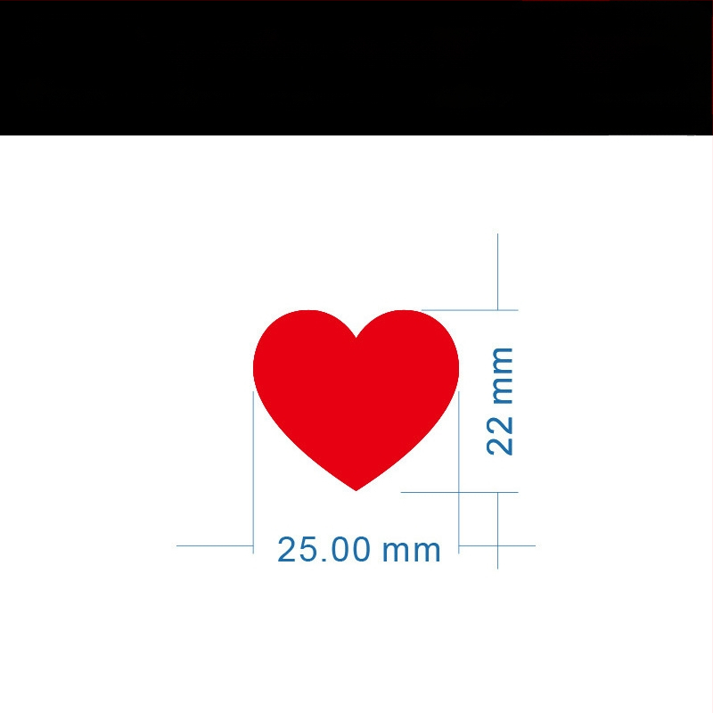 Цветен ръкописен етикет с голямо сърце – карикатурен самозалепващ етикет за имена, Wright Riley, материал: покрита хартия със лепило, персонализируем, подходящ за подарък